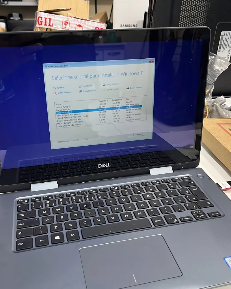 Formatação de computador — projeto 1